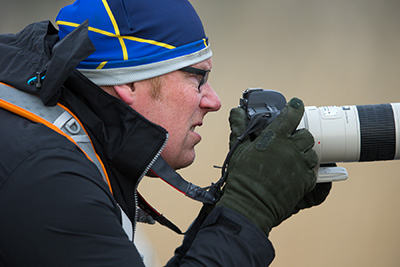 Deltagare på naturfotograf Jan Gustafssons kurs