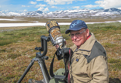 Deltagare på naturfotograf Jan Gustafssons kurs